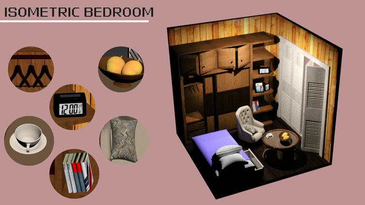 Isometric Bedroom