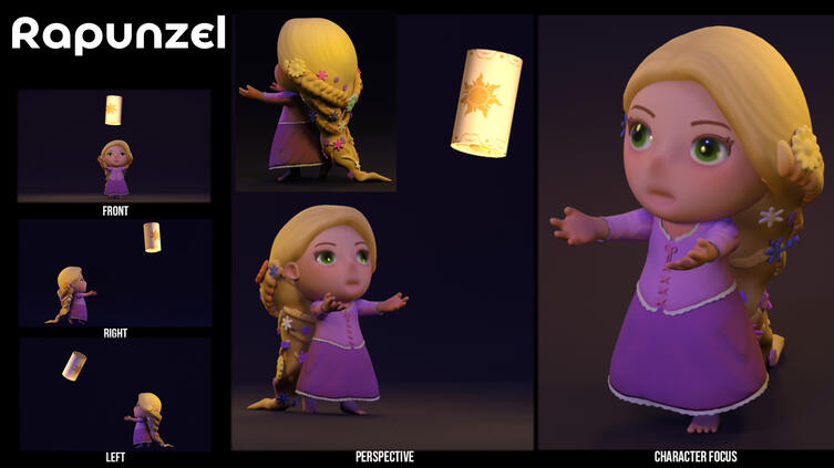 3D Model Rapunzel