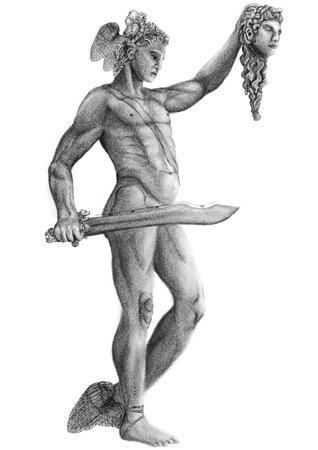 Pencil Shading Exercise of Perseus